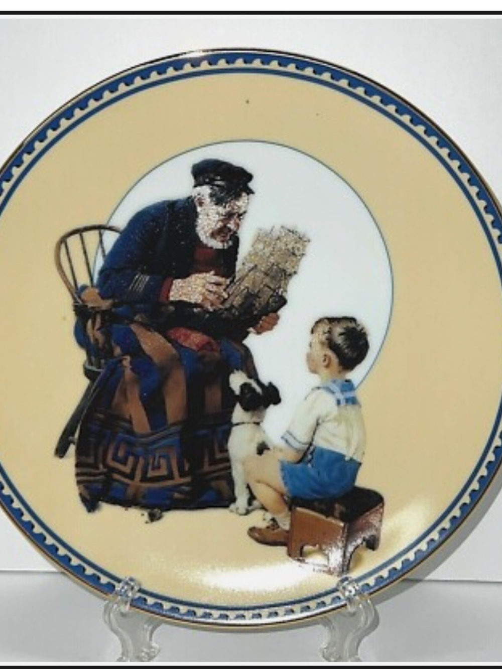 Norman Rockwell "The Sea Captain" Collector Plate Knowles China Ltd Ed #A3270